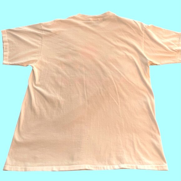 White Cotton Pink Flamingo St Maarten Island Art Tropical Souvenir T Shirt XL - Picture 3 of 14